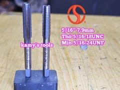 Bộ taro hệ inch tạo ren trong 5/16 inch (7.9mm) Shanghai bước ren thô và mịn 5/16-18 UNC 5/16-24 UNF