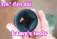 Đầu tuýp 3/4 inch dài 80mm Santa thép Cr-mo 16mm 17mm 18mm 19mm 20mm 21mm 22mm 23mm 24mm 25mm 26mm 27mm 28mm 29mm 30mm 31mm 32mm 33mm 34mm 35mm 36mm 38mm 39mm 40mm 41mm 42mm 44mm
