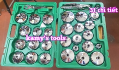 Bộ chén tháo cốc lọc nhớt, cảo vam tháo mở lọc dầu ô tô 31 chi tiết Gongju Lijing Trigoldte