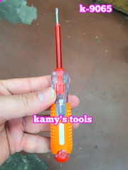 Bút thử điện 2 đầu 3.5mm dài 157mm Kapusi K-9065 100-500v, vít thử điện