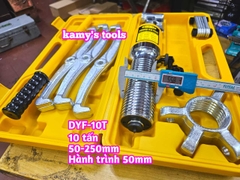 Cảo thủy lực 10 tấn Wetools DYF-10 mở 50-250mm, vam thuỷ lực 2 chấu 3 chấu 10 tấn