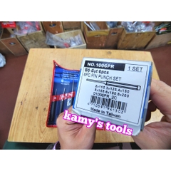 Bộ đột đục lỗ bông tu 6 cây Kingtony model 1006PR, bung tu