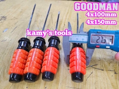 Tua vít cán gai Goodman 4mm dài 100mm 150mm bake dẹp 4x100mm 4x150mm 91404PH 91404STM 91406PH 91406STM