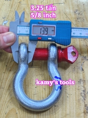 Ma ní omega chốt vặn ren 3.25 tấn 5/8 inch đường kính ty ren 19mm