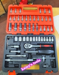 Bộ tuýp khẩu 1/4 inch dụng cụ đồ nghề đa năng sửa chữa ô tô xe hơi xe máy 46 chi tiết và 53 chi tiết