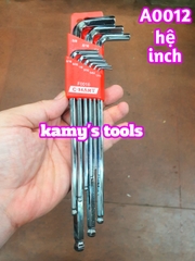 Bộ lục giác dài hệ inch C-mart 9 cây F0016