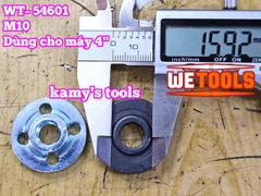 Ốc hãm máy mài bộ tán mài mặt bích kẹp đĩa cắt lưỡi đá mài M10 cho máy mài góc 100mm Wetools WT-54601