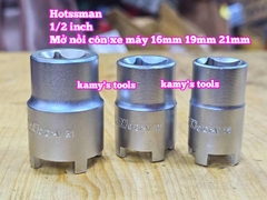Dụng cụ mở tán nồi côn xe gắn máy 1/2 inch Hotssman 16mm 19mm 21mm đầu tuýp đầu khẩu mở nồi côn