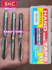 Bộ taro ta rô SKC M5x0.8 Nhật 3 mũi chính hãng logo khắc rõ nét