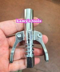 Đầu bơm mỡ bôi trơn kẹp vú mỡ nhanh áp suất cao 2 tai 6 chấu dạng kẹp khóa
