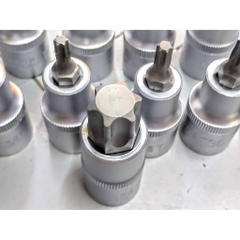 Bộ Tuýp Lú Đầu Sao 10 Cái T20-T70 Đầu Vuông 12.7mm, Bộ Tuýp Chữ T, Bộ Tuýp Sao