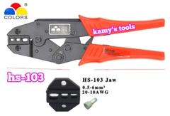 Kìm bấm cos đầu nón mũ chụp phủ nhựa Fasen HS-103 0.5-6mm2 dài 225mm