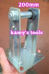 Bánh xe cao su đặc 200mm loại có đế xoay và có đế cố định (bán lẻ 1 cái)