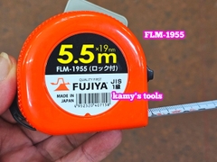 FLM-1955 Thước cuộn 5.5m (5.5 mét) bản 19mm Fujiya cao cấp, thước kéo 5.5m