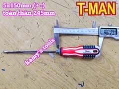 Tua vít 2 đầu bake dẹp T-MAN 5mm dài 100mm 150mm 200mm 5x100mm 5x150mm 5x200mm TMAN-6612-5B100 TMAN-6612-5B150 TMAN-6612-5B200