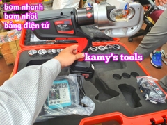 Kìm ép cos thủy lực dùng pin Hewlee HL-400B ép nhanh, ép nhồi, bảng điện tử