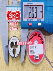 Bàn ren SKC M3x0.5 (3x0.5) đường kính 13/16 inch 20mm SKC-432003A