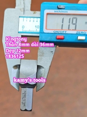Mũi vít dẹp đóng Kingtony thân 8mm dài 36mm dẹp 8mm 10mm 12mm model 183608S 183610S 183612S