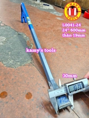 Xà beng đầu dẹp đầu nhổ đinh thân lục giác 24 inch 600mm C-mart L0041-24
