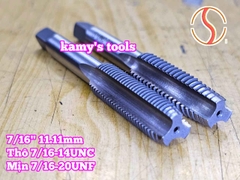 Bộ taro hệ inch tạo ren trong 7/16 inch (11.11mm) Shanghai bước ren thô và mịn 7/16-14 UNC 7/16-20 UNF
