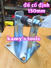 Bánh xe cao su đặc 155x47mm loại có đế xoay và có đế cố định (bán lẻ 1 cái)