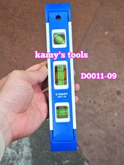D0011-09 Thước thủy mini C-Mart 9 inch 225mm có nâm châm từ tính