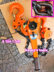 Pa lăng xích lắc tay Nitto 6 tấn 1.5m (1.5 mét) VR-60 xích đôi chuẩn G80 cao cấp