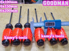 Tua vít cán gai Goodman 6mm dài 100mm 150mm 200mm bake dẹp 6x100mm 6x150mm 6x200mm 91604STM 91606STM 91608STM 91604PH 91606PH 91608PH