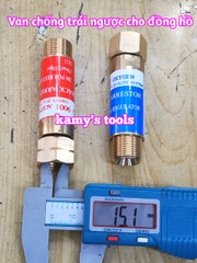 Van chống cháy ngược gắn cho đồng hồ Oxy và Gas hàn cắt gió đá ren 17mm kamytools (bán lẻ 1 cái)