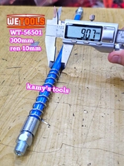 Dây bơm mỡ bò có lò xo chịu áp lực cao dài 300mm 10000psi Wetools WT-56501