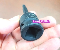 Đầu tuýp lú đầu bông sao 1/2 inch dài 78mm T25 T27 T30 T35