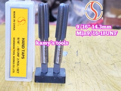 Bộ taro hệ inch tạo ren trong 9/16 inch (14.3mm) Shanghai bước ren thô và mịn 9/16-12 UNC 9/16-18 UNF