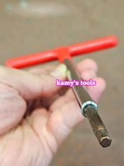 Lục giác cán chữ T Hotssman thép S2 4mm 5mm 6mm dài 230mm