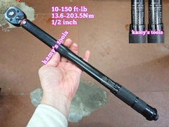 Cần siết lực chỉnh lực đen 1/2 inch 10-150ft-lb tương đương 13.6-203.5Nm dài 465mm