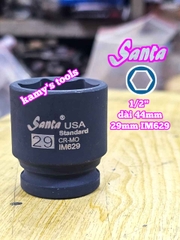 Đầu tuýp 1/2 inch đen Santa 25mm 26mm 28mm 29mm IM625 IM626 IM628 IM629