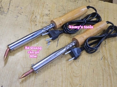 Mỏ hàn chì cán gỗ Bá Quang 80W loại cong và loại thẳng BQ-80GC BQ-80GT