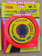 Thước dây vải cuộn 10 mét 20 mét 30 mét Luxtop LT-FT10, LT-FT20, LT-FT30, thước vải 10m 20m 30m