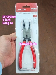 Kìm phe Luxtop 7 inch 175mm cong thẳng bóp vào bung ra LT-CPIB07 LT-CPIS07 LT-CPEB07 LT-CPES07, kìm mở phe