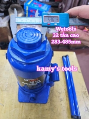 Kích con đội thuỷ lực 32 tấn cao Wetools WT0232 283mm-468mm