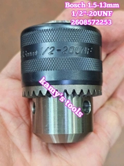 Đầu khoan có khóa Bosch 2608572253 kẹp 1.5-13mm ren 1/2-20UNF chính hãng