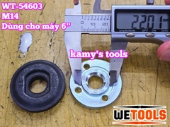 Ốc hãm máy mài bộ tán mài mặt bích kẹp đĩa cắt lưỡi đá mài M14 cho máy mài góc 150mm Wetools WT-54603