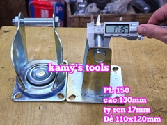 Đế càng cố định và xoay dùng cho bánh xe 150mm PL-150 Kamytools