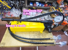 Bơm tay thủy lực HHB-700S TLP 2 chiều 2 ống dầu dung tích 3 lít dầu