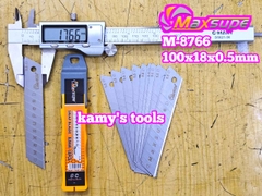 Lưỡi dao rọc giấy rọc cáp 100x18x0.5mm Maxsupe M-8766