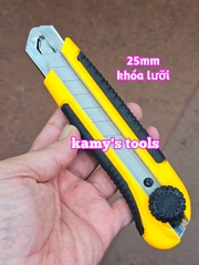 Dao rọc cáp rọc giấy đa năng có khóa lưỡi 25mm dài 180mm L+R+T