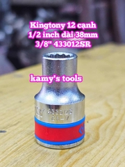 Đầu tuýp trắng 1/2 inch Kingtony 12 cạnh 5/16 3/8 7/16 15/32 1/2 inch 433010S 433012S 433014S 433015S 433016S