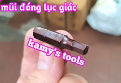 Mũi vít đóng lục giác thép nâu S2 cao cấp Wakio H4 H5 H6 H8