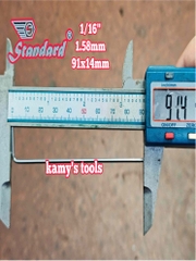 Lục giác bi hệ inch Standard 1/16 inch 1.58mm dài 91x14mm STD-68116 KHÔNG LO GO