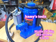 Kích con đội thủy lực dùng hơi khí nén 35 tấn HJ2003 chiều cao 265-415mm kamytools