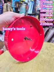 Mũi khoét lỗ tròn đa năng, mũi khoét sắt, mũi khoét gỗ HSS Bi Metal 170mm 175mm 180mm 190mm 200mm 210mm